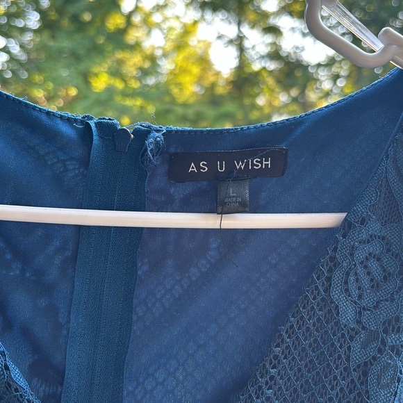 Bundle of Green/Blue Dresses size L - Picture 10 of 11